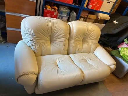 Photo of free Leather 2 seater (Stoke Hammond MK17) #1