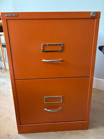 Photo of free White and Orange Sisley Filing Cabinets (Kew TW9) #1