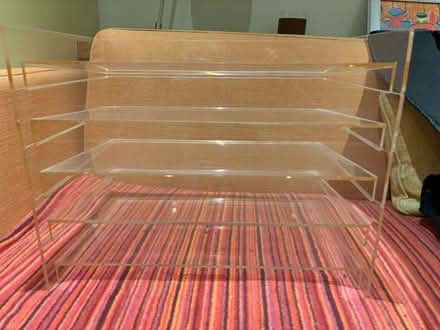 Photo of free Muji acrylic stacking letter trays (Wargrave RG10) #2