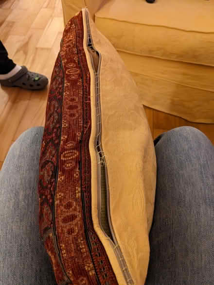 Photo of free Couch and armchair/ spare covers (Cabinteely) #1