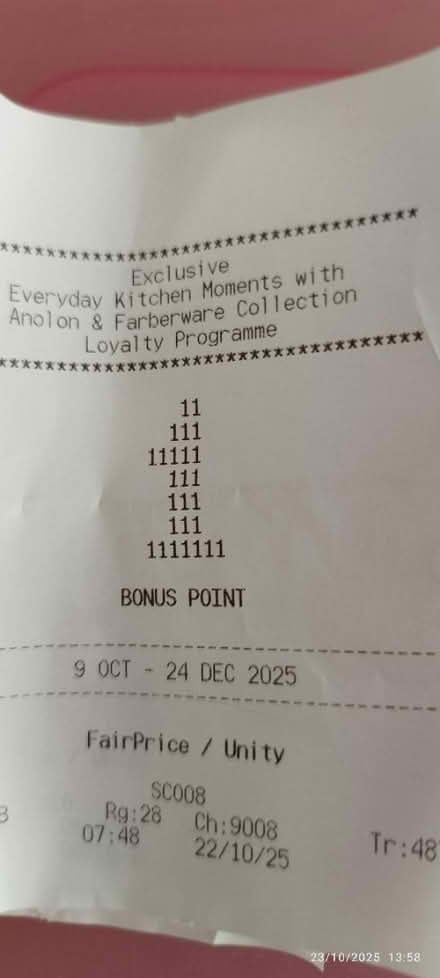 Photo of free 13 ntuc bonus points (Tpy) #1
