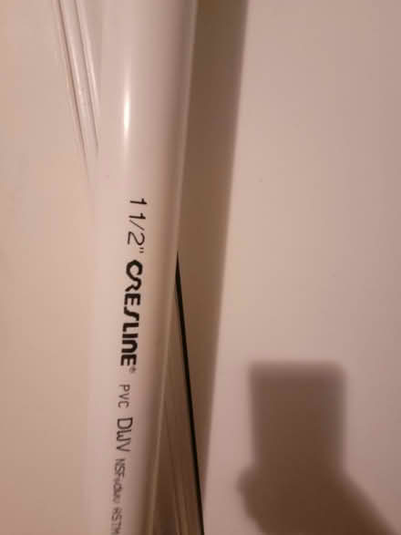 Photo of free White PVC Pipe 1.5" 60" long (Upper East Side) #1