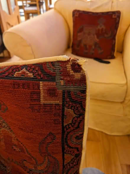 Photo of free Couch and armchair/ spare covers (Cabinteely) #2