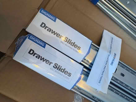 Photo of free A set of five pairs of high quality drawer slides. (Seal TN15) #1