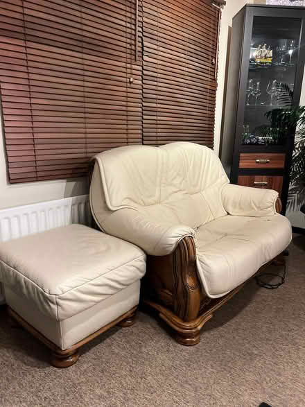 Photo of free Leather Sofa Set + Armchair (TW13) #4