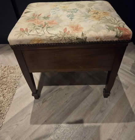 Photo of free Wooden piano stool with storage (Frimley) #3