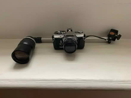 Photo of free Olympus SLR, photo lens and stand (Milburn CA10) #1