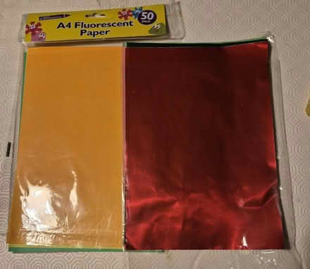 Photo of free Fluorescent and foil paper (Coombe KT3) #1