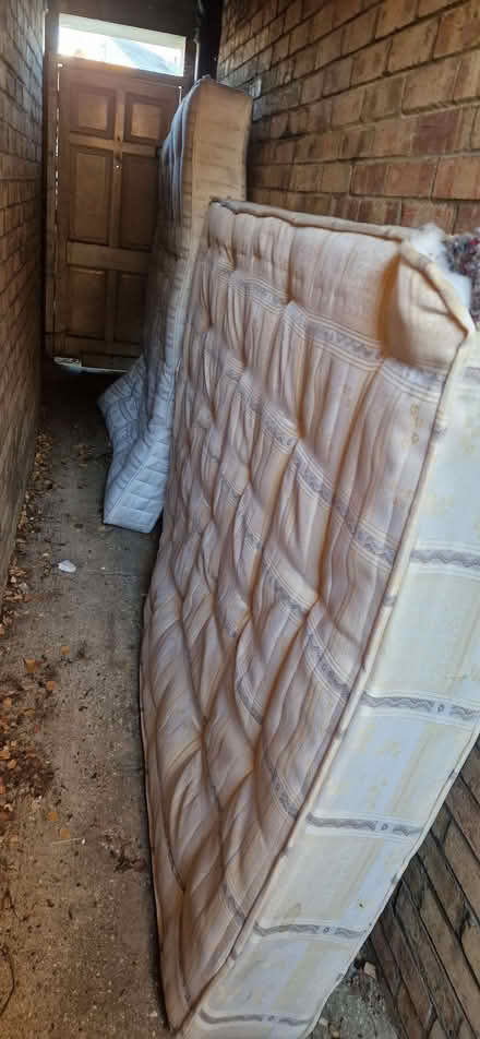 Photo of free 2 sprung mattresses (Warden Hill LU3) #1