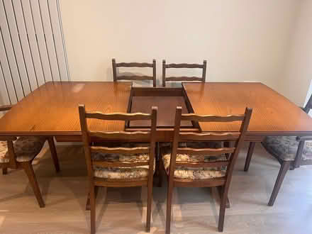 Photo of free Rossmore dining table & 6 chairs (Shankill Dublin 18) #2