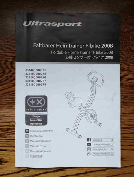 Photo of free Ultrasport Exercise Bike (Newtown St Boswells TD6) #3