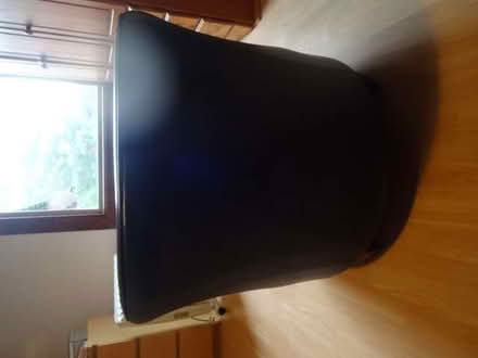 Photo of free Single seat faux leather navy sofa (Springfield B13) #3