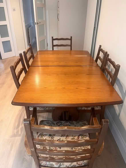 Photo of free Rossmore dining table & 6 chairs (Shankill Dublin 18) #1