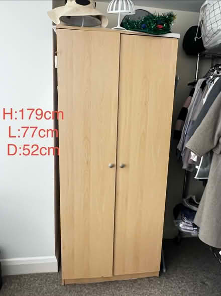 Photo of free Wardrobe 1.8m wood small single (SE9) #1