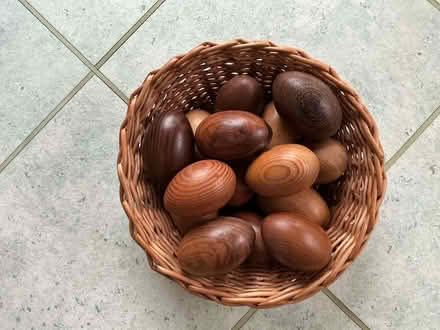 Photo of free 15 wooden eggs (Mitcham's Corner CB4) #1