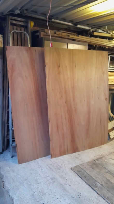 Photo of free Two sheets 1/8" plywood, about 4' x 4' each. (Upton CH2) #1