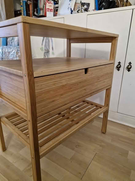 Photo of free Bamboo bed-side table (Mitcham) #2