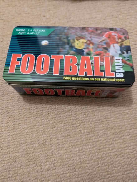 Photo of free Unused Football Trivia Game. (Hartwood Green PR7) #1