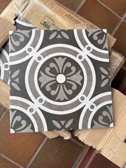 Photo of free Patterned tiles x 10 (Leigh Sinton WR13) #1