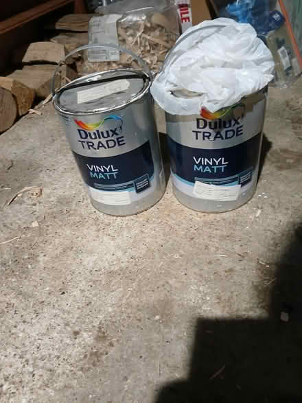Photo of free Two half tins Dulxu Vinyl Mat Paint (Bearsted) #1