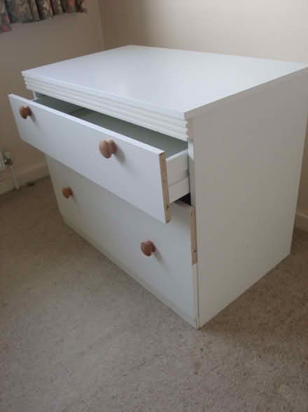 Photo of free White chest of 3 drawers (Streetly, Sutton Coldfield B74) #2