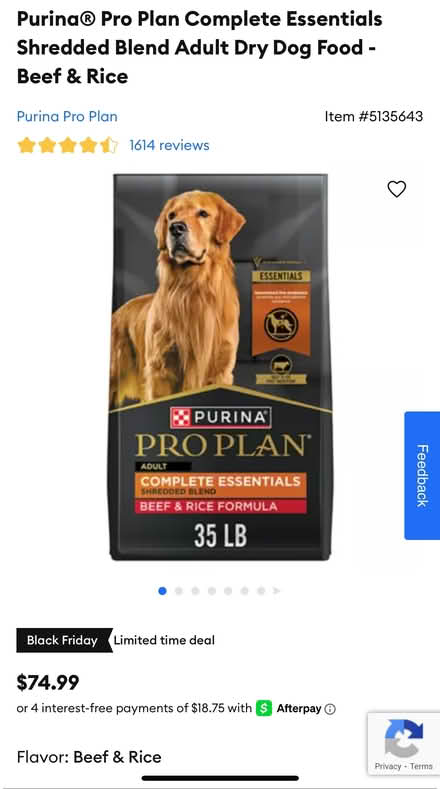 Photo of free Purina Pro Plan Beef Dog Food (Ayer near rail trail parking) #1