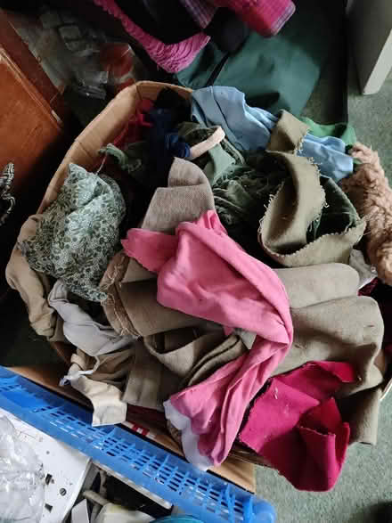 Photo of free Box of fabric scraps (Central Rugby CV21) #1