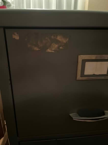 Photo of free Old Four-Drawer Grey Metal Filing Cabinet (CT2) #1