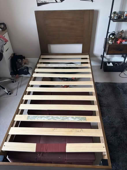 Photo of free Solid wood single bed frame (BH14) #1