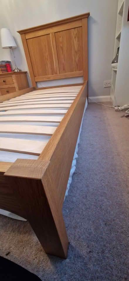 Photo of free Solid Wood Bed Frame (Knebworth SG3) #4
