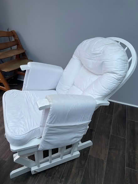 Photo of free Gliding rocking chair with footstool (CO13) #3