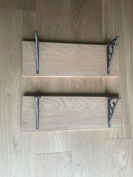 Photo of free Two Oak Shelves (Harpenden AL5) #2