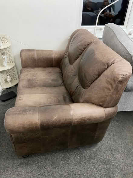 Photo of free 2seater leather sofa (North Shields NE30) #3