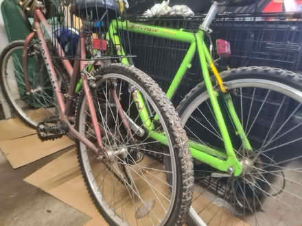 Photo of free Adult sized bicycles. 1 pink, 1 blue (Lincombe Slopes TQ1) #1