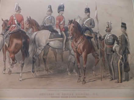 Photo of free Lithograph of Victorian Dragoon Guards and Light Dragoons (Bourton on the Water GL54) #1