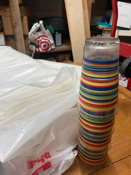 Photo of free Four tall drinking glasses (Foothill Boulevard Cupertino) #1