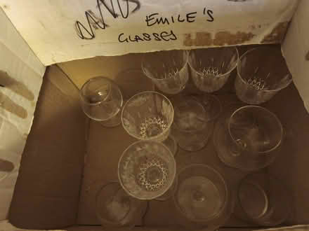 Photo of free Box of assorted glasses (TN39 4JT) #1