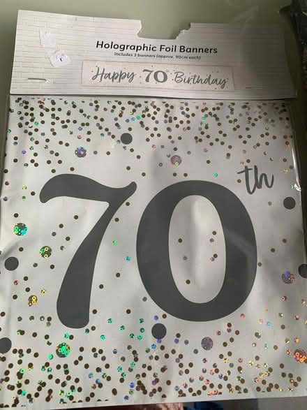Photo of free 70th birthday banners and bunting (B42 Great Barr) #2