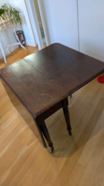 Photo of free Drop leaf table, can be used folded as a shelf (Wandsworth Common SW12) #1