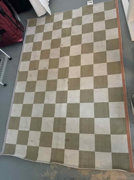 Photo of free Ikea Medium Sized Checkered Rug (Hackney Wick) #1