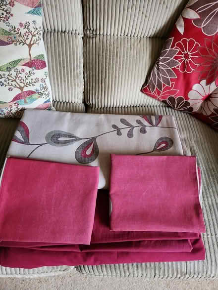 Photo of free Red/Grey Double Bed linen (Weymouth Preston) #1