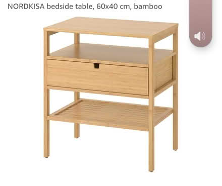 Photo of free Bamboo bed-side table (Mitcham) #1