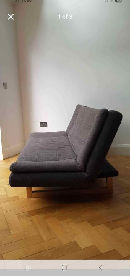 Photo of free Futon 3 seater sofa bed (with fire labels on) (Whitton TW2) #2
