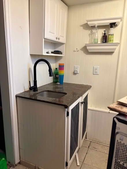 Photo of free LARGE MIRROR, Q. headboard, cabinet (seattle) #2