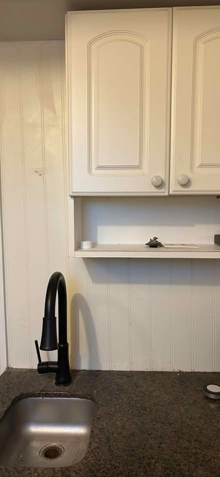 Photo of free LARGE MIRROR, Q. headboard, cabinet (seattle) #1