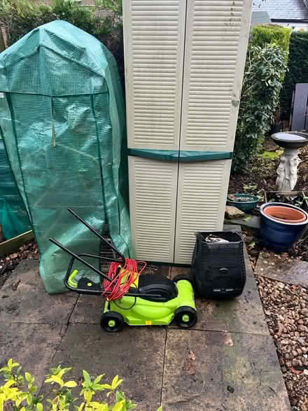Photo of free Plastic garden storage/mower/etc (HD3 Huddersfield) #1