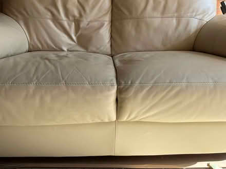 Photo of free 2 seater leather sofa (Hampton Magna CV35) #1