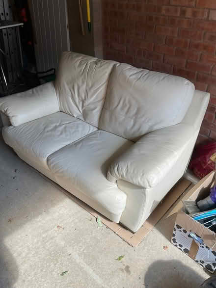 Photo of free 2 seater leather sofa (Hampton Magna CV35) #2