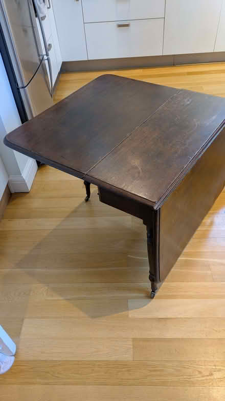 Photo of free Drop leaf table, can be used folded as a shelf (Wandsworth Common SW12) #4