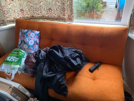 Photo of free Orange Sofa Bed (B67) #1